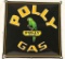Vintage Poly Gas Porcelain Advertising Sign