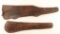 Lot of 2 Leather Rifle Scabbards