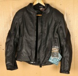 Ladies Leather Touring Jacket with Body Armor