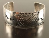 Old Pawn Navajo Made Sterling Cuff