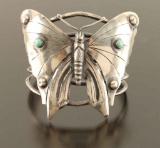 Sterling Silver & Turquoise Butterfly Bracelet