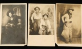 Lot of 3 Old West Postcards