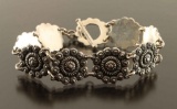 Vintage Silver Filigree Tennis Bracelet