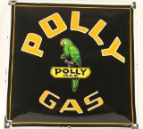 Vintage Poly Gas Porcelain Advertising Sign