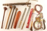 Collection of Masai Spears, Knives, Misc.