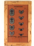 Framed Miltary promotion patches