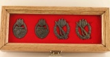Cased German WWII Army Tank Assault Badges