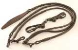 Braided Leather Reins & Hobbles