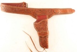 Tooled Leather Holster Rig