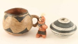Lot of 3 Pottery Pieces