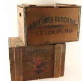 Lot of Budweiser Crates