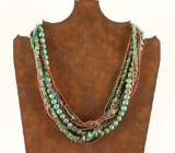 9 Strand beaded necklace