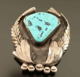 Sterling & Turquoise Pin