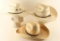 Lot of 3 Straw Hats