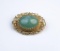 Lovely Heirloom Green Jade Brooch