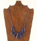 Blue Jasper & Crystal Bead Necklace