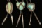 Lot of 3 Sterling Silver & Turquoise Bolo Ties