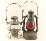 Lot of 2 Railroad Lanterns