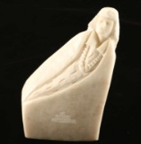 Native American Carved White Onyx or Stone