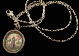 Two Sided Pendant with Religious Icons