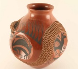 Hand Etched Mata Ortiz Pot