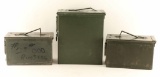 Lot of 3 Ammo Cans