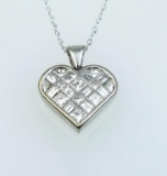 Brilliant Extra Fine Heart Shaped Diamond Pendant