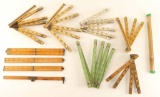 Lot of Wooden Measuring Sticks