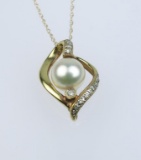Irresistible Pearl & Diamond Pendant