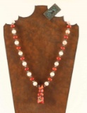 Kokopeli Design Money clip & Beaded Necklace