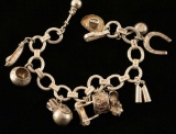 Western Theme Charm Bracelet