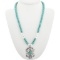 Navajo Turquoise Silver Pendant Necklace