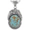 Navajo Turquoise Sterling Ladies Pendant