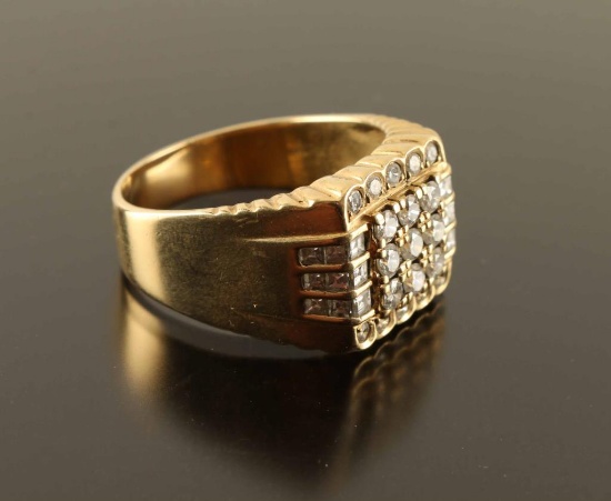 Handsome Mens Diamond Ring Set