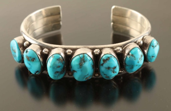 High Quality Navajo Turquoise Cuff