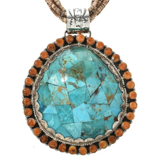 Vintage Santo Domingo Turquoise Shell