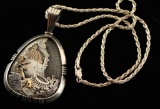 Sterling Silver Pendant with Gold Overlay
