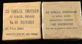 50 Rounds 00 Buck 12 Ga Brass Shells