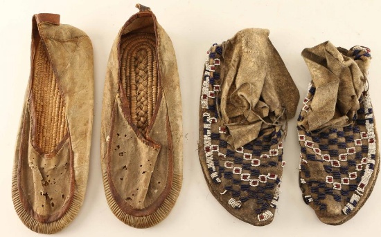 Lot of 2 Pairs Moccasins
