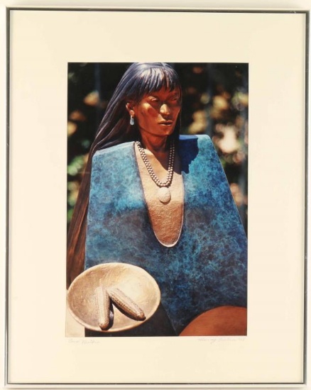 Color Photo of Bronze Statue