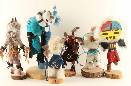Lot of 6 Kachinas