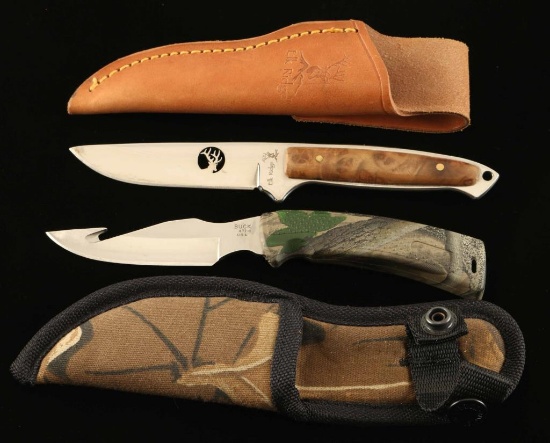 Lot of 2 Fixed Blade Knives