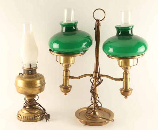 Lot of 2 Vintage Table Lamps