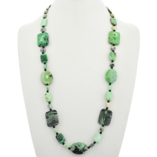 Green Chrysotine Onyx Navajo Necklace