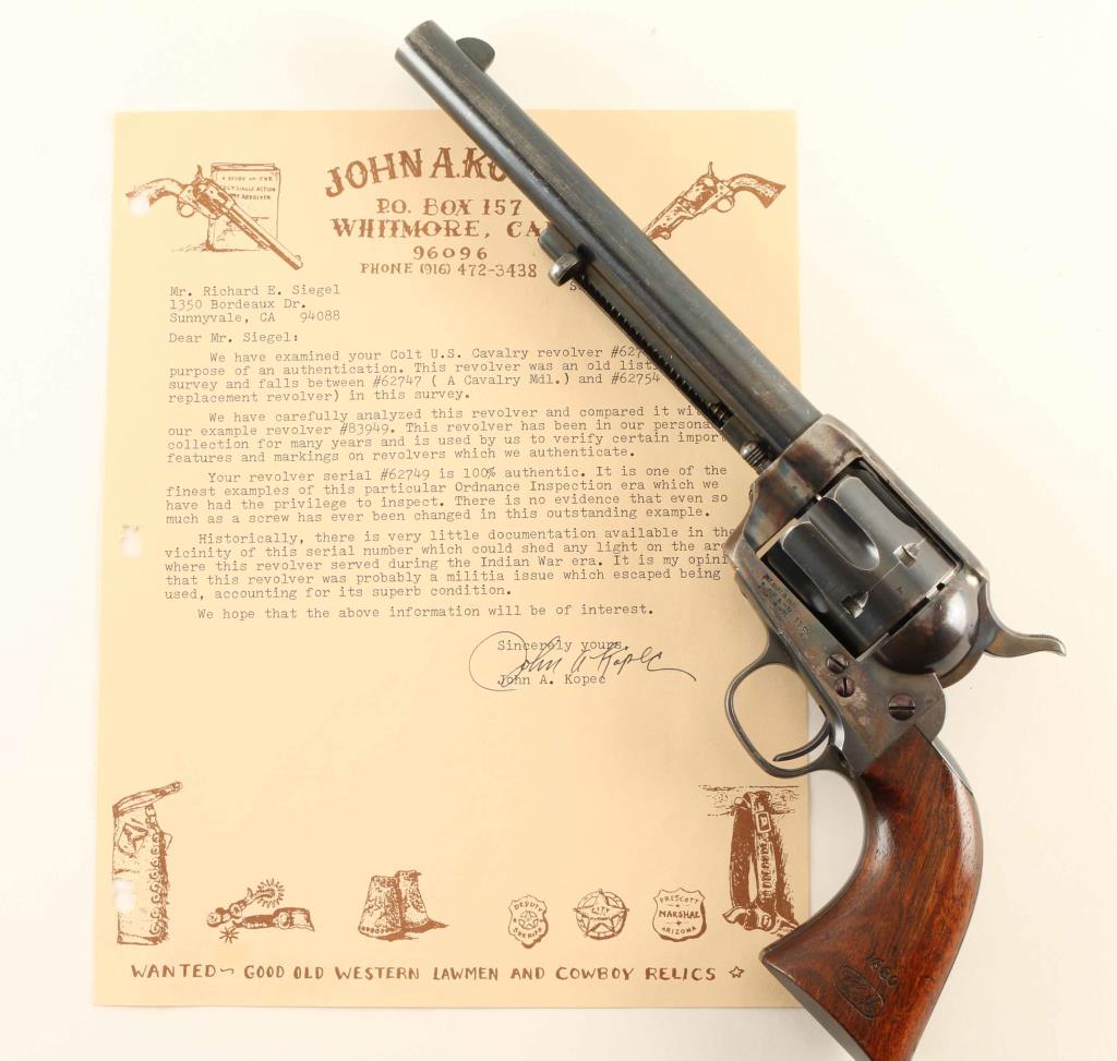 Cal.45 cavalry revolver, USA 1873 - Revolvers - Western and