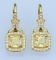 Sensational Fancy Colored Diamond Earrings