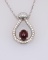 Exquisite High Quality Ruby and Diamond Pendant