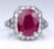 Magnificent 5.41 carat Ruby and Diamond Ring
