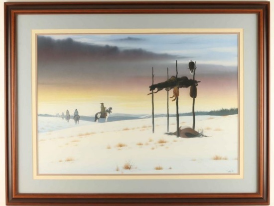 Original Watercolor on Board by Donald Vann