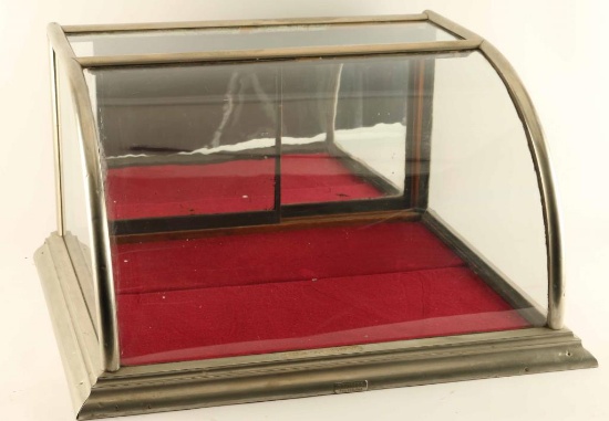 Antique Bowfront Showcase